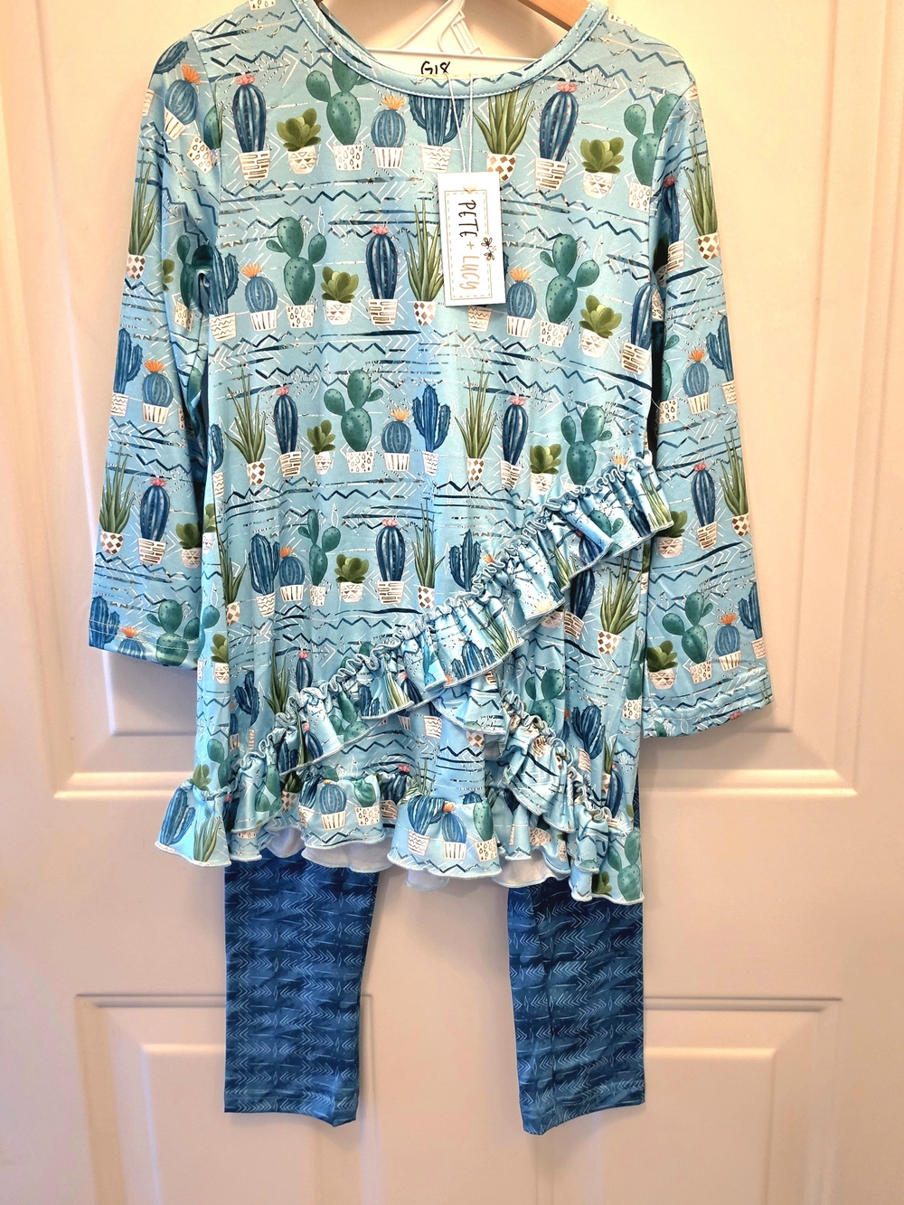Pete + Lucy Girls 2 Pc Set Sz 6/6X "PRICKLY BUT CUTE" Collection